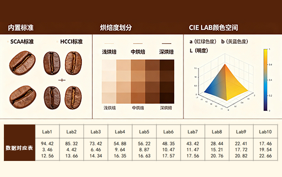 1.專業咖啡指標，精準量化烘焙度